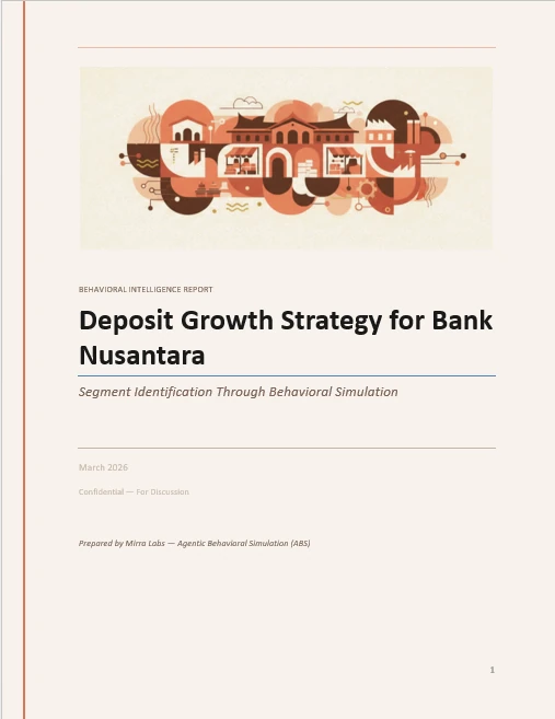 Report cover — banking study